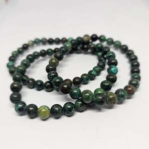 Under 30: African Turquoise Round Bead Bracelet