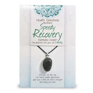 Moving Warehouse Sale: "Speedy Recovery" Health Gemstone Necklace