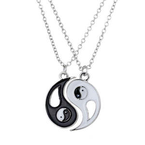 Clearance: Yin and Yang Necklace Pair
