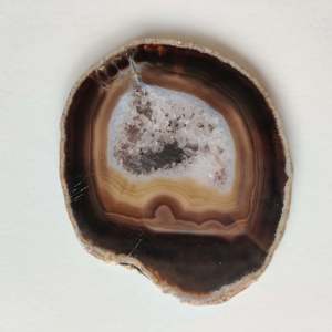 Natural Agate Slice - Dark