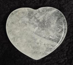 Clear Quartz: Clear Quartz Worry Stone - Heart