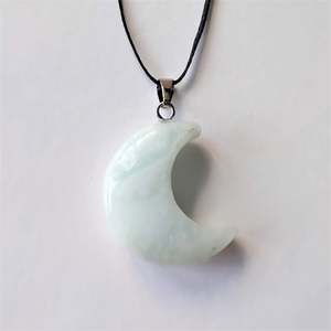 Crystal Pendants: Amazonite Moon Pendant