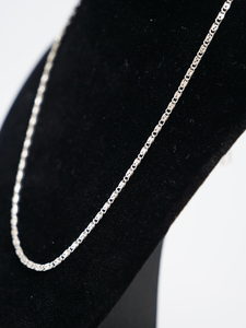 Fine Silver Snail Link Chain 60cm RivendellWorld