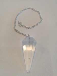 Clear Quartz Faceted Pendulum RivendellWorld