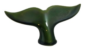 Green Ceramic Whale's Tail (Small) RivendellWorld
