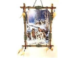 Products: Rectangle Dreamcatcher Wolf Pack RivendellWorld