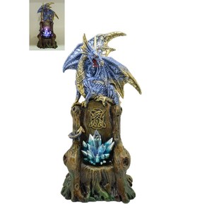 Products: Dragon On Throne Blue LED RivendellWorld