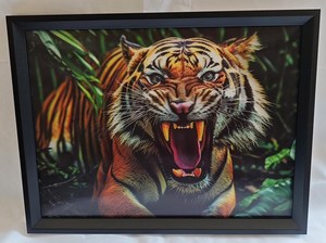 3D Art Tiger Leaping RivendellWorld