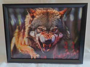 3D Art Wolf Leaping RivendellWorld