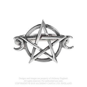 Alchemy Pewter Ring: Goddess RivendellWorld