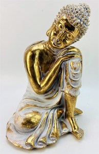 Gold Resting Buddha Statue RivendellWorld