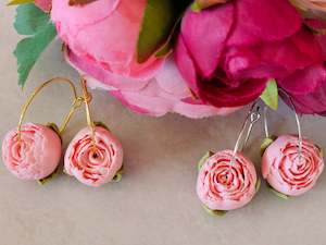 Peonies: Peonies Pink Hoops