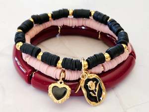 New: Stacking Bracelets Tulip Hearts Stack