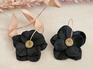 Floral Hoop: Wild Flower Black