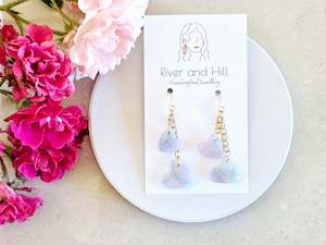 Hearts: Hearts Collection Watercolour Heart Drop Earrings