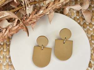 Classic Clay: Classic Clay Everyday Latte Earrings