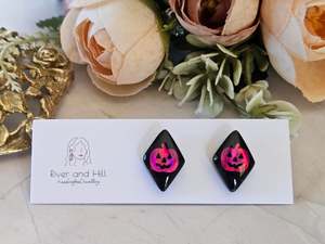 Halloween Pumpkin Studs