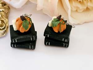 Halloween Book Stack Earrings