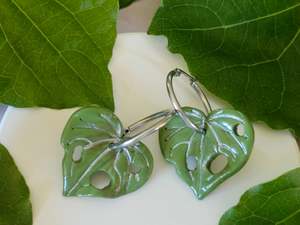 Kawakawa Silver Earrings Medium
