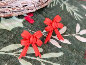 Christmas Bow Studs