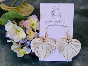 Porcelain Kawakawa Earrings