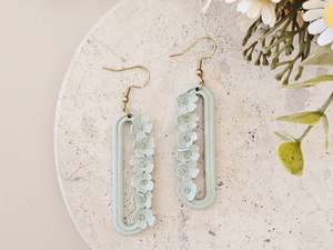 Daily Colour Sage Green Floral Earrings