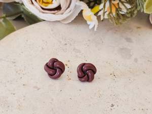 Daily Colour Chocolate Brown Studs