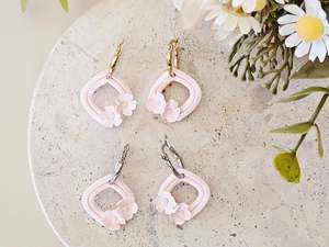 Hoops: Daily Colour Pastel Pink Floral Hoops