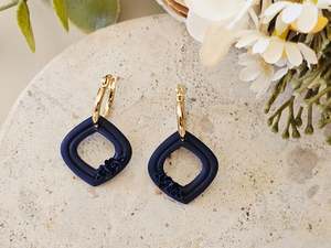 Hoops: Daily Colour Navy Blue Floral Hoops