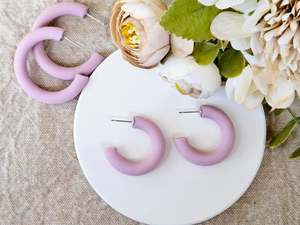 Daily Colour Hoops Small Lilac