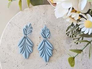 Daily Colour Powder Blue Arch Earrings