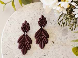 Stud Back: Daily Colour Chocolate Brown Arch Earrings