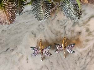 Dragonfly Hoops Dainty
