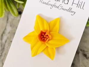 Florals: Daffodil Large Brooch