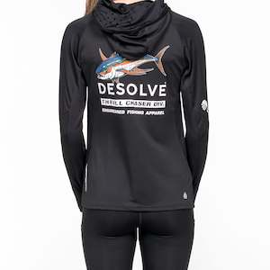 Fish Face Hoodies: Ahi Fish Face Hoodie Womens