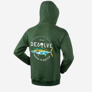 Hoodies Fleece: Born to Battle Hoodie Kingfish