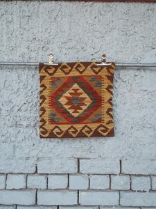 TURKISH KILIM CUSHION COVER 40 X 40 - Rivet - Vintage & Gallery from Raglan