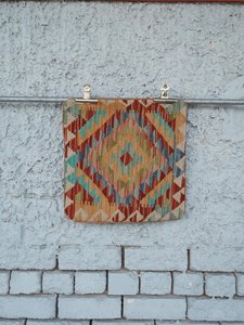 TURKISH KILIM CUSHION COVER 40 X 40 - Rivet - Vintage & Gallery from Raglan