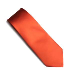 Orange Jacquard Tie by Fellini