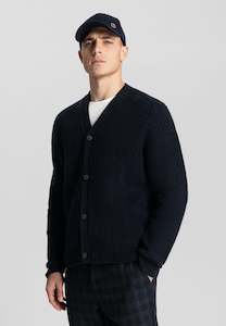 Cable Navy Cardigan by Dstrezzed
