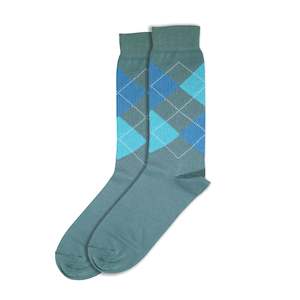 Argyle Blue Sock
