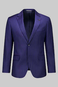 Blue Pinstripe Suit