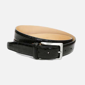 Black Croc Belt by Monti Castello