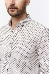 Cream Pattern Shirt