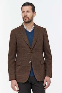 Chocolate Hounds tooth Blazer