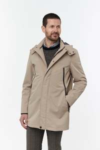 Jackets: Camel Waterproof Raincoat