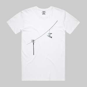 Shirts: Sneakers T-Shirt in White