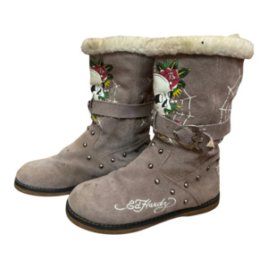 ED HARDY FUR BOOTS - EU38/39