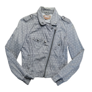 ONLY HEART DENIM JACKET - S