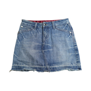 7 Bottoms Copy: DENIM SKIRT - XS